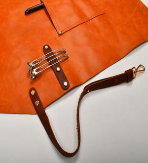 Tablier Cuir Barbecue Zoom