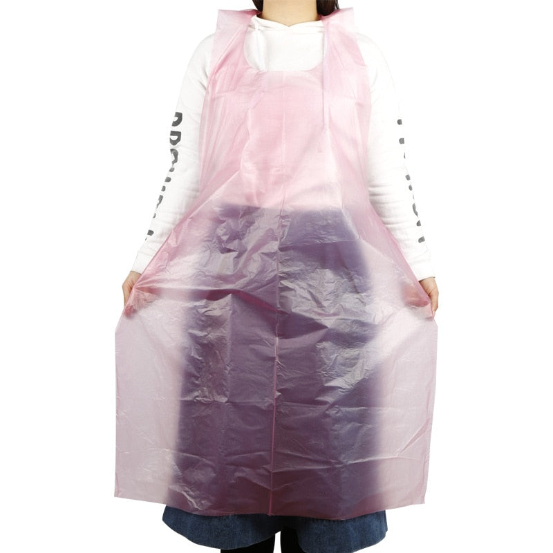 Tablier en Plastique Rose Model