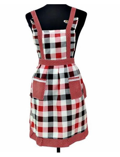 Robe Tablier Femme à Carreaux