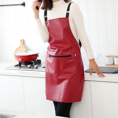 Tablier de Cuisine Femme Moderne Bordeaux