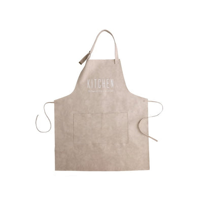Tablier Cuisine Cuir Blanc