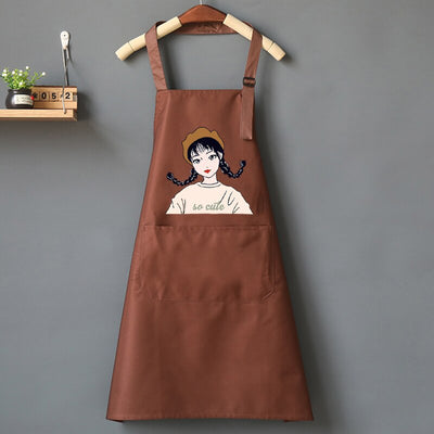 Tablier de Cuisine Femme Original Marron