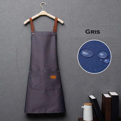 Tablier de Cuisine Personnalisable Gris