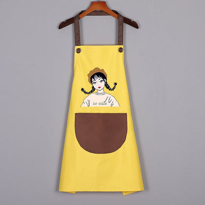 Tablier de Cuisine Femme Original Jaune