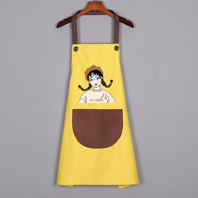 Tablier de Cuisine Femme Original Jaune