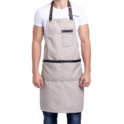 Tablier Homme Cuisine Gris