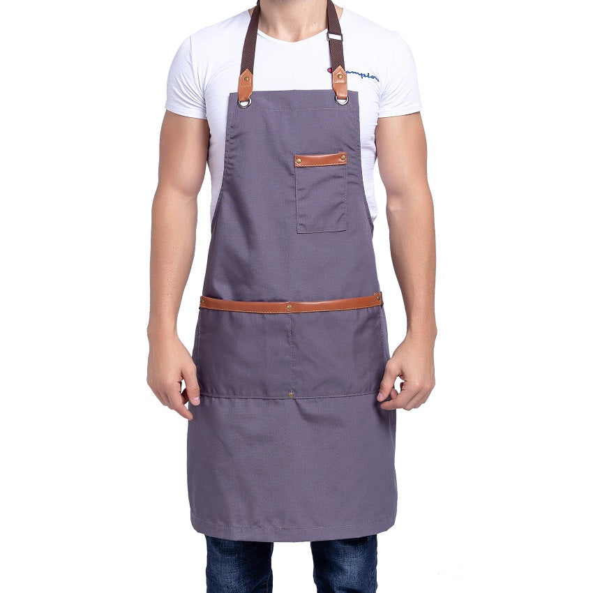 Tablier Homme Cuisine Bleu