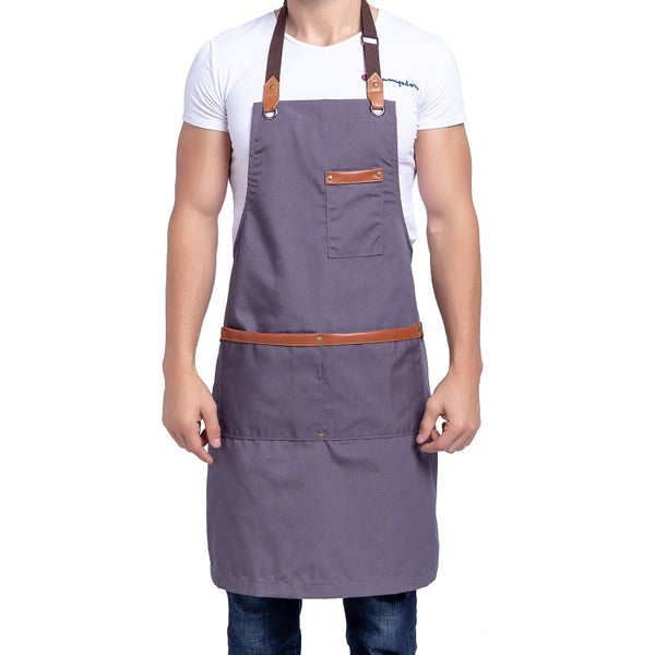 Tablier Barbecue Homme Tablier En Jean Et Laniu00e8re Cuir, Tablier Barista, Tablier Barman Tablier Cuisine