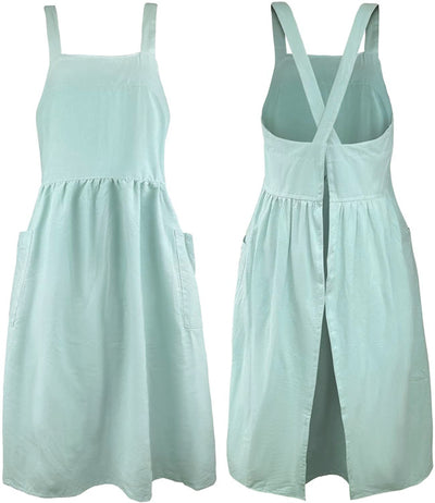 Tablier Japonais Lin Bleu Clair