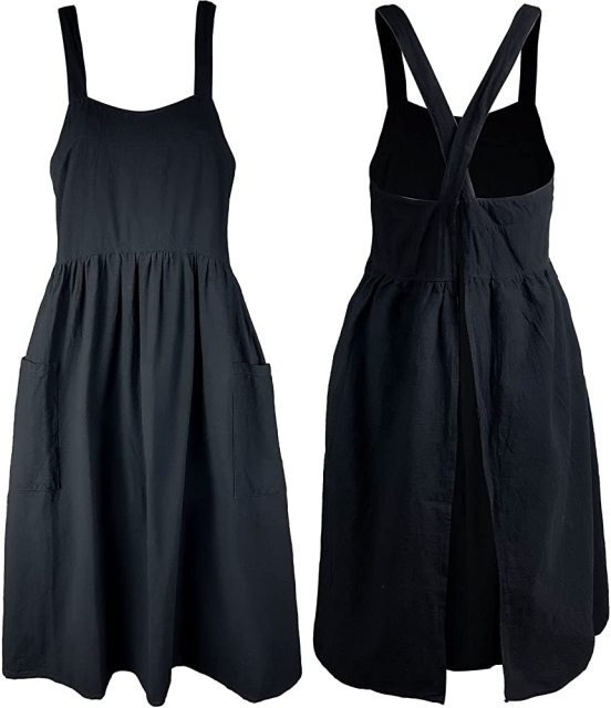 Tablier Japonais Lin Noir