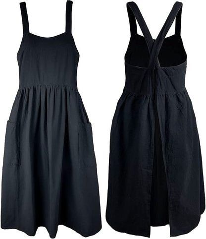 Tablier Japonais Lin Noir