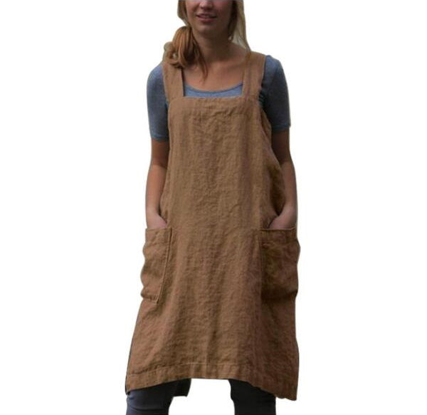 Robe Tablier Japonais Kaki