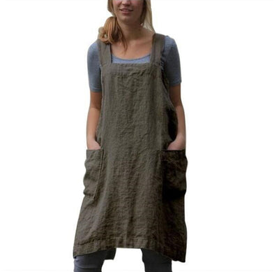 Robe Tablier Japonais Vert Foncé