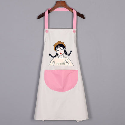 Tablier de Cuisine Femme Original Blanc