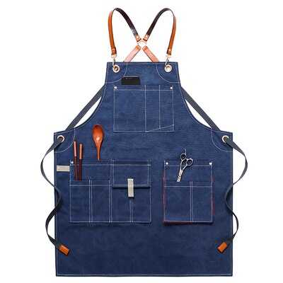 Tablier PVC Imperméable Avec Protège-Manches - Double Face, Taille Réglable - Pour Cuisine, Boucher, Pizzaiolo - 7