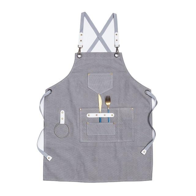 Tablier de Cuisine Barbecue Gris