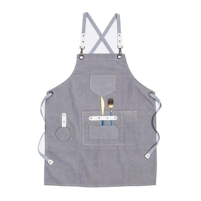 Tablier de Cuisine Barbecue Gris