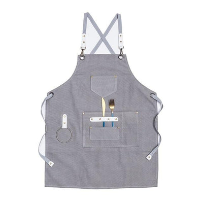 Tablier de Cuisine Barbecue Gris