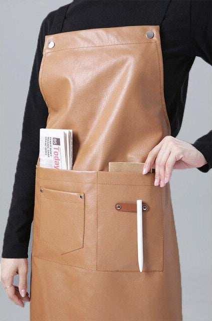 Tablier de Cuisine Femme Chic Marron
