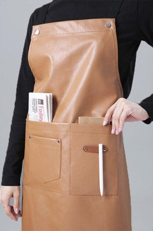 Tablier de Cuisine Femme Chic Marron