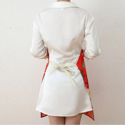 Tablier de Cuisine Femme Noel Dos