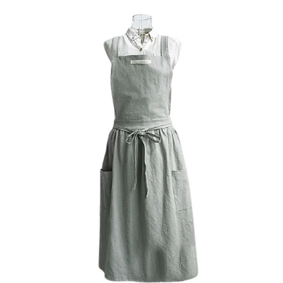 Tablier de Cuisine Japonais Gris Clair