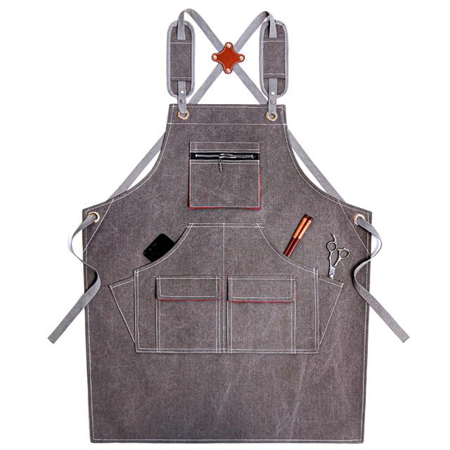 Tablier de Travail Professionnel Gris