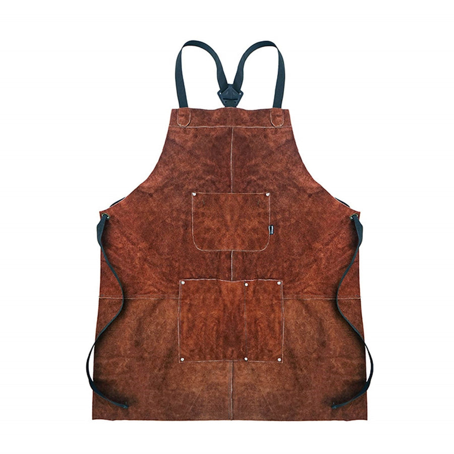 Tablier fait main en cuir pleine fleur de forgeron, de
