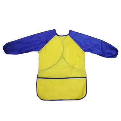 Tablier Enfant Peinture Jaune et Bleu Foncé 