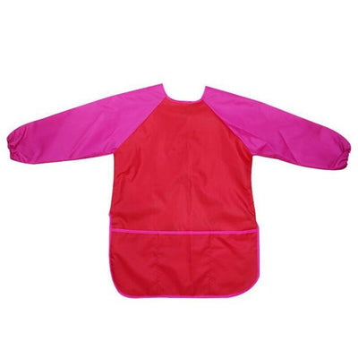 Tablier Enfant Peinture Rouge et Rose