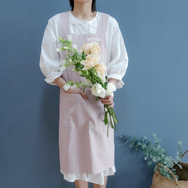 Tablier Japonais Kyoto Rose Pâle