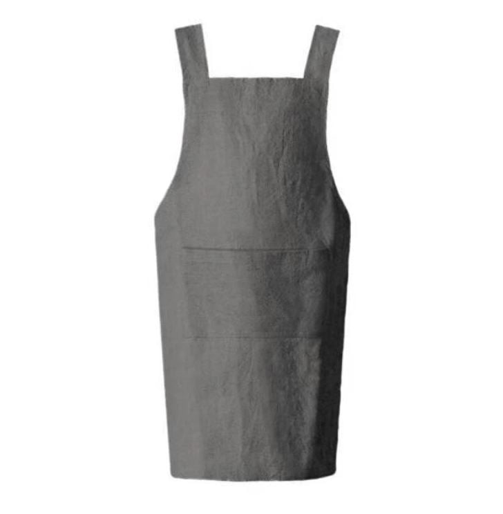 Tablier Japonais Lin Gris