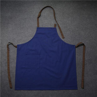 Tablier Personnalisé Logo Bleu Marine et Marron