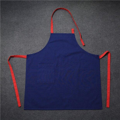 Tablier Personnalisé Logo Bleu Marine et Rouge