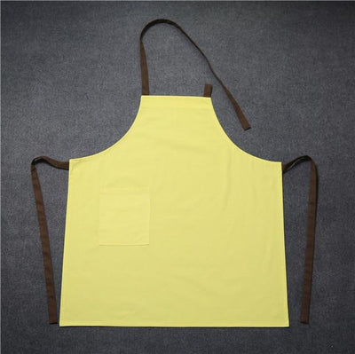 Tablier Personnalisé Logo Jaune et Marron