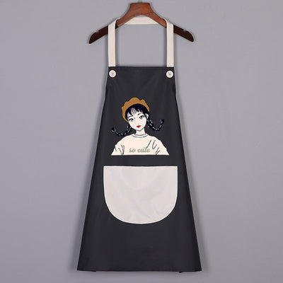 Tablier de Cuisine Femme Original Noir
