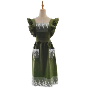 Robe Tablier Vert Foncé