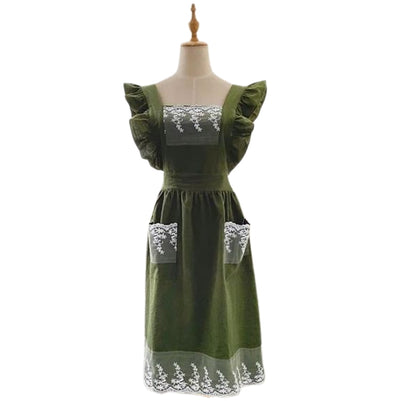 Robe Tablier Vert Foncé