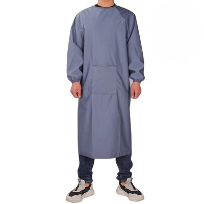 Tablier Manche Longue Gris