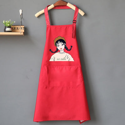 Tablier de Cuisine Femme Original Rouge