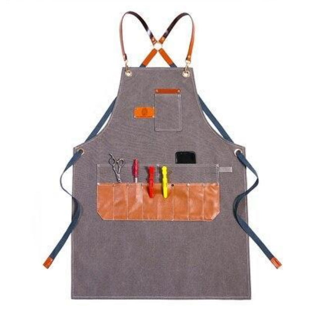 Tablier de Coiffeur Professionnel Gris